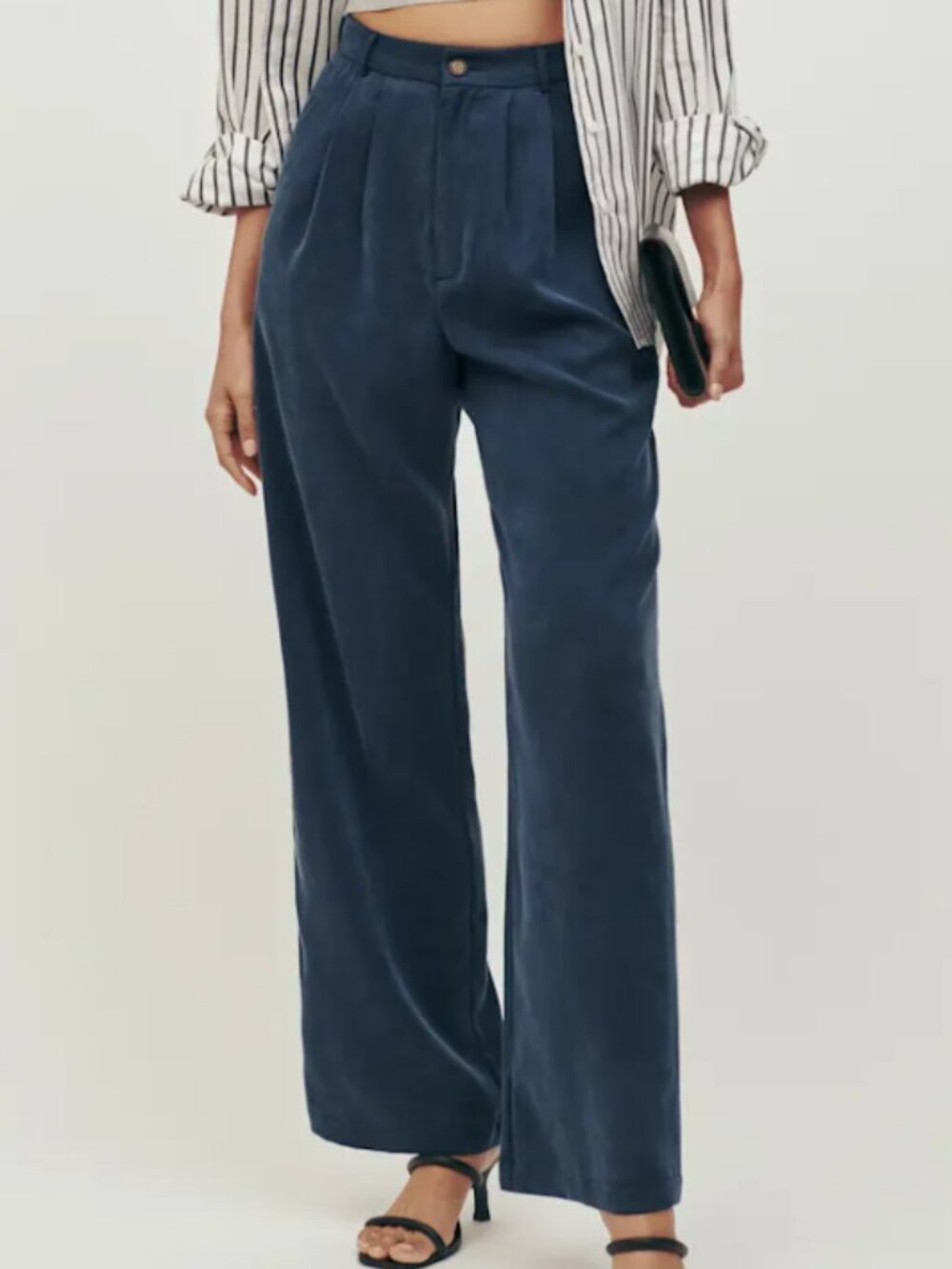Reformation Mason Pant - Navy Blue